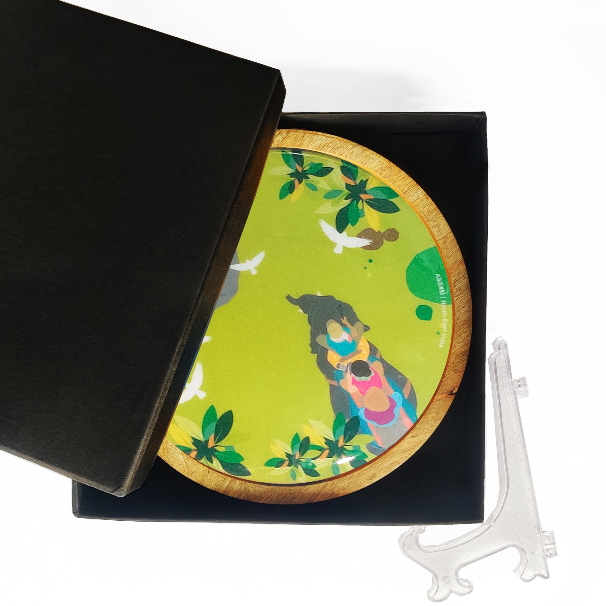 Assam Kaziranga Safari Wall Decor Plate