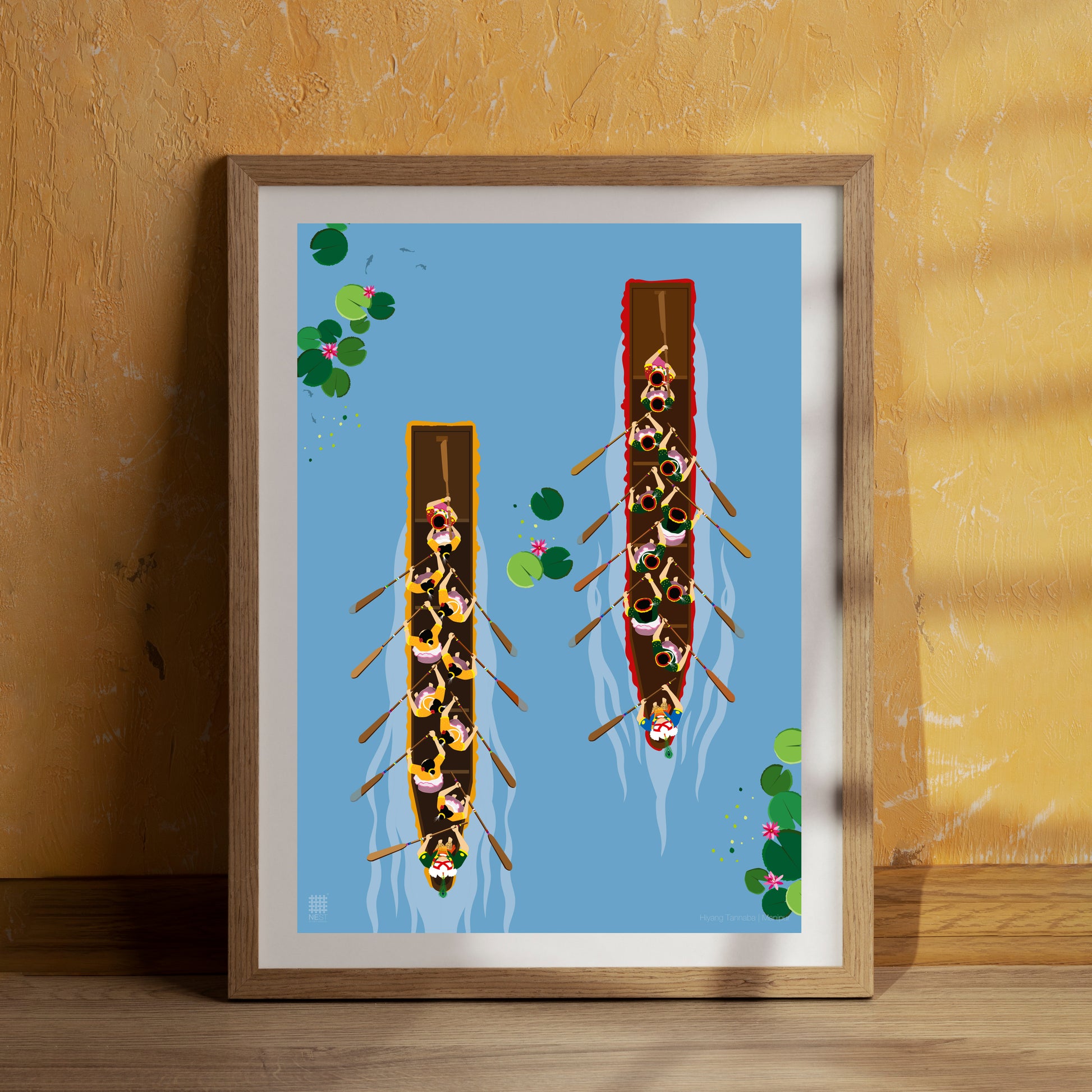 Manipur Hiyang Tannaba Boat Race - Art Print Only