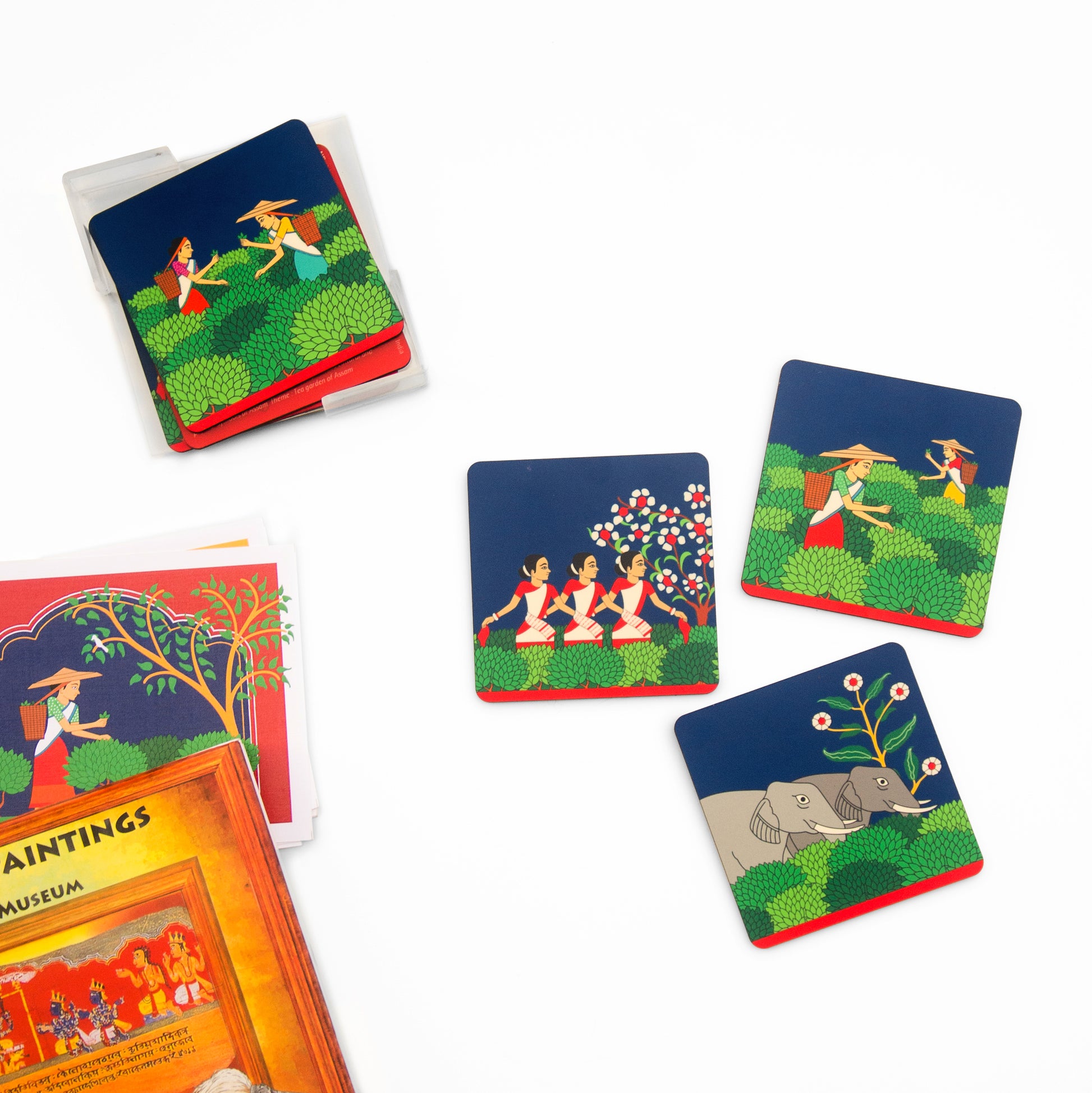 Chitra Katha Collection Coasters - Tea Garden of Assam - Set of Six