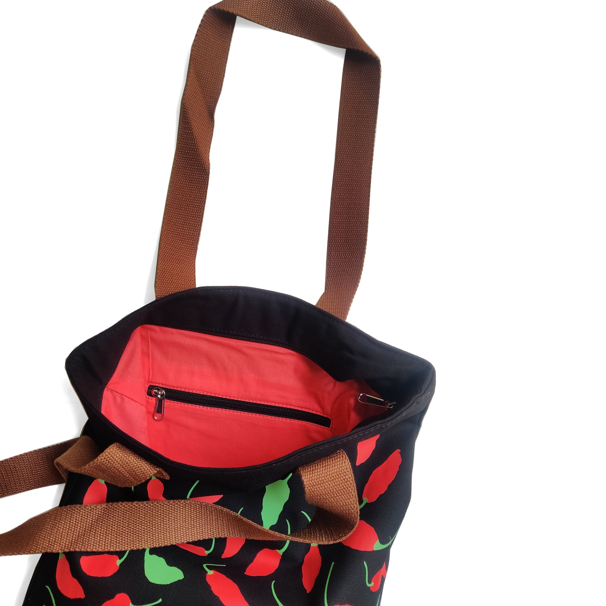 Nagaland Ghost Chilli Black Canvas Tote Bag - NEST by Arpit Agarwal