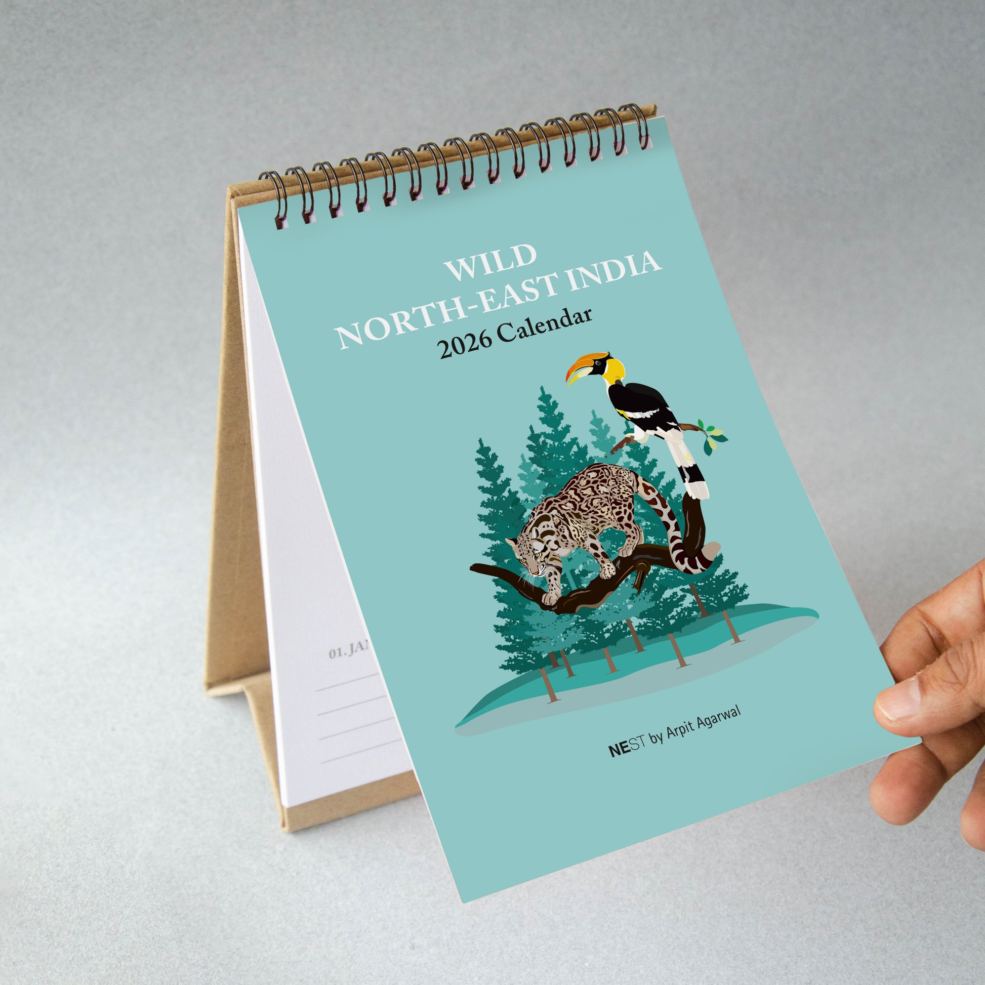 Wildlife of North-East India 2026 Desk Calendar