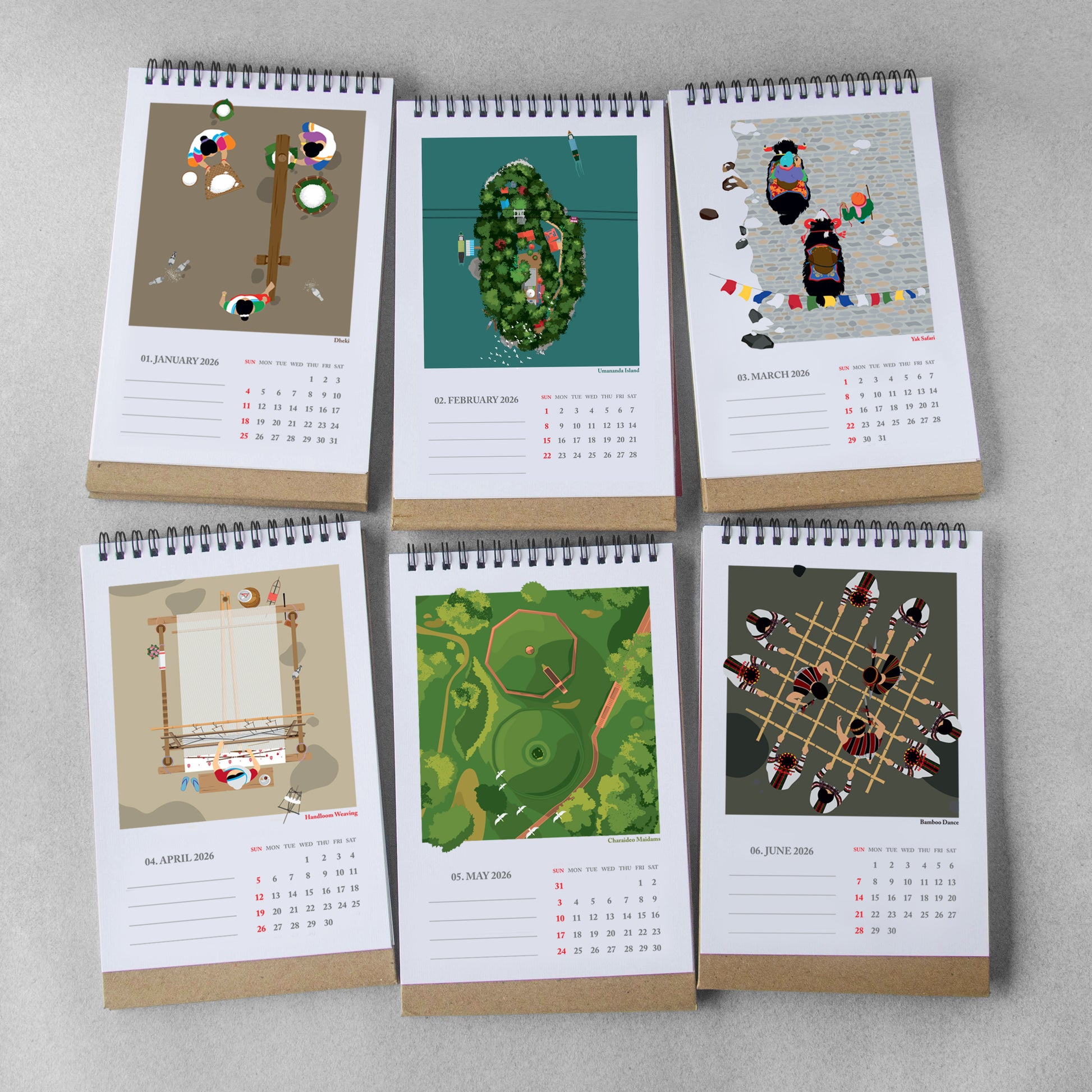 View from the TOP 2026 Desk Calendar