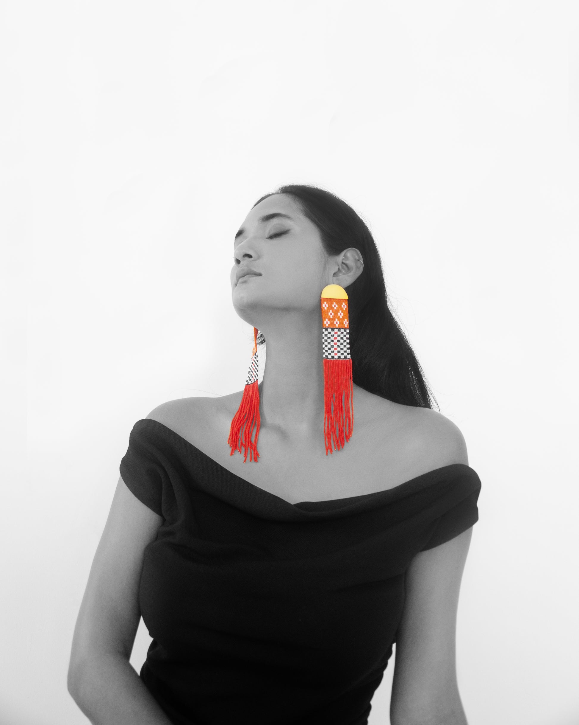 Wokha Long Earrings