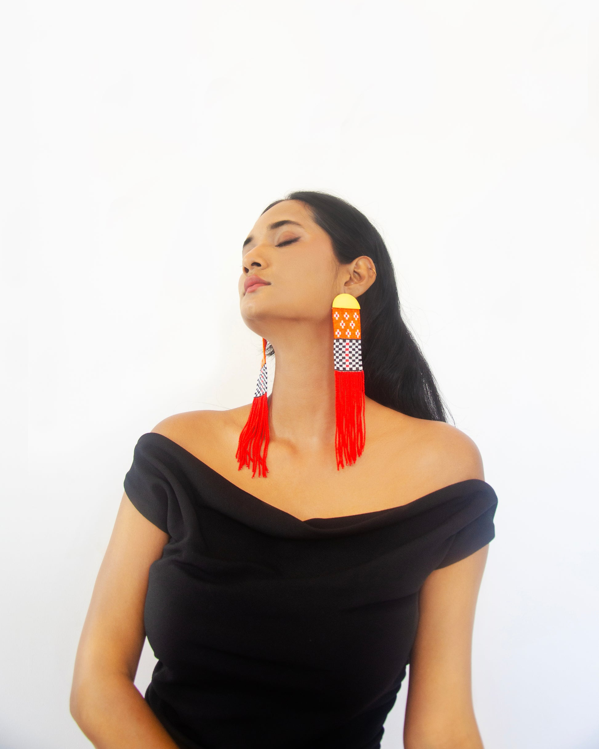 Wokha Long Earrings