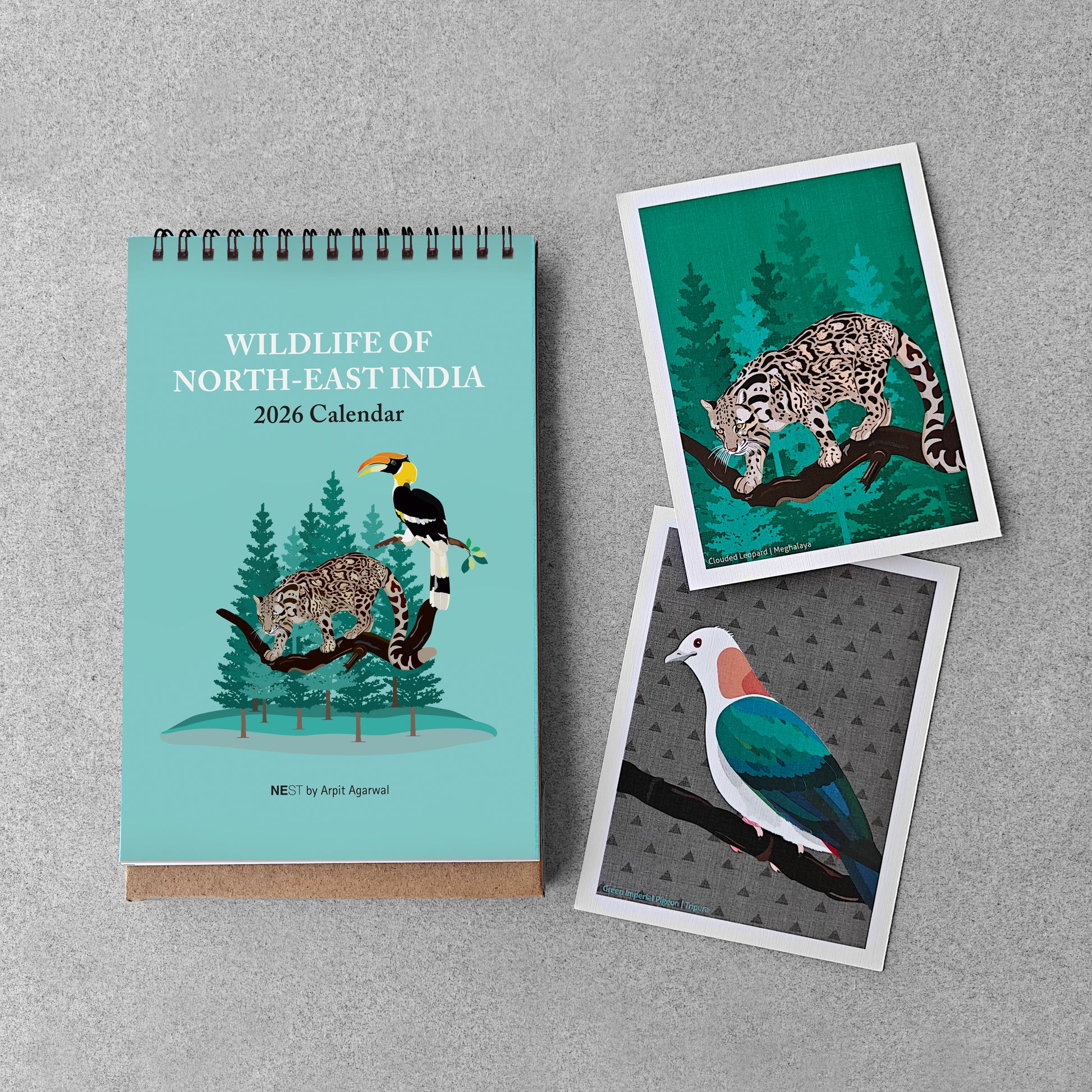 Wildlife of North-East India 2026 Desk Calendar