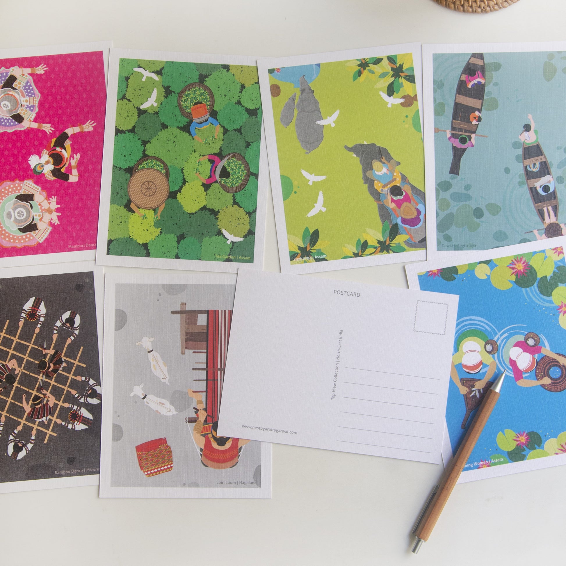 North-East View from the Top Postcards - Set of 8 - Set One - NEST by Arpit Agarwal