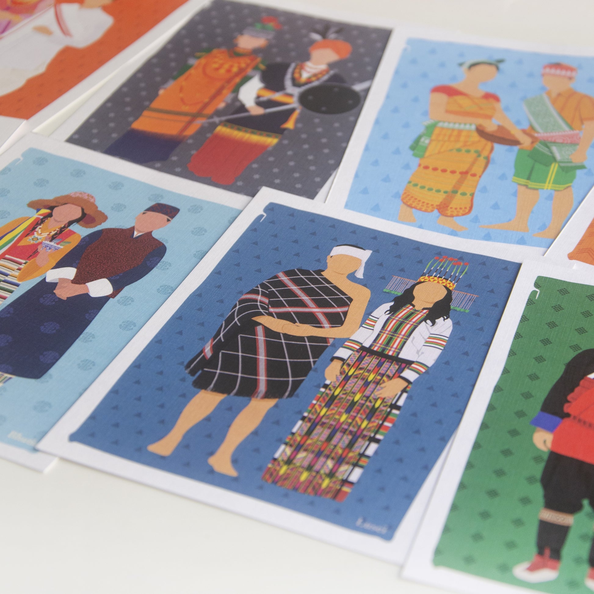People of North-East India Collection Postcards - Set of 8