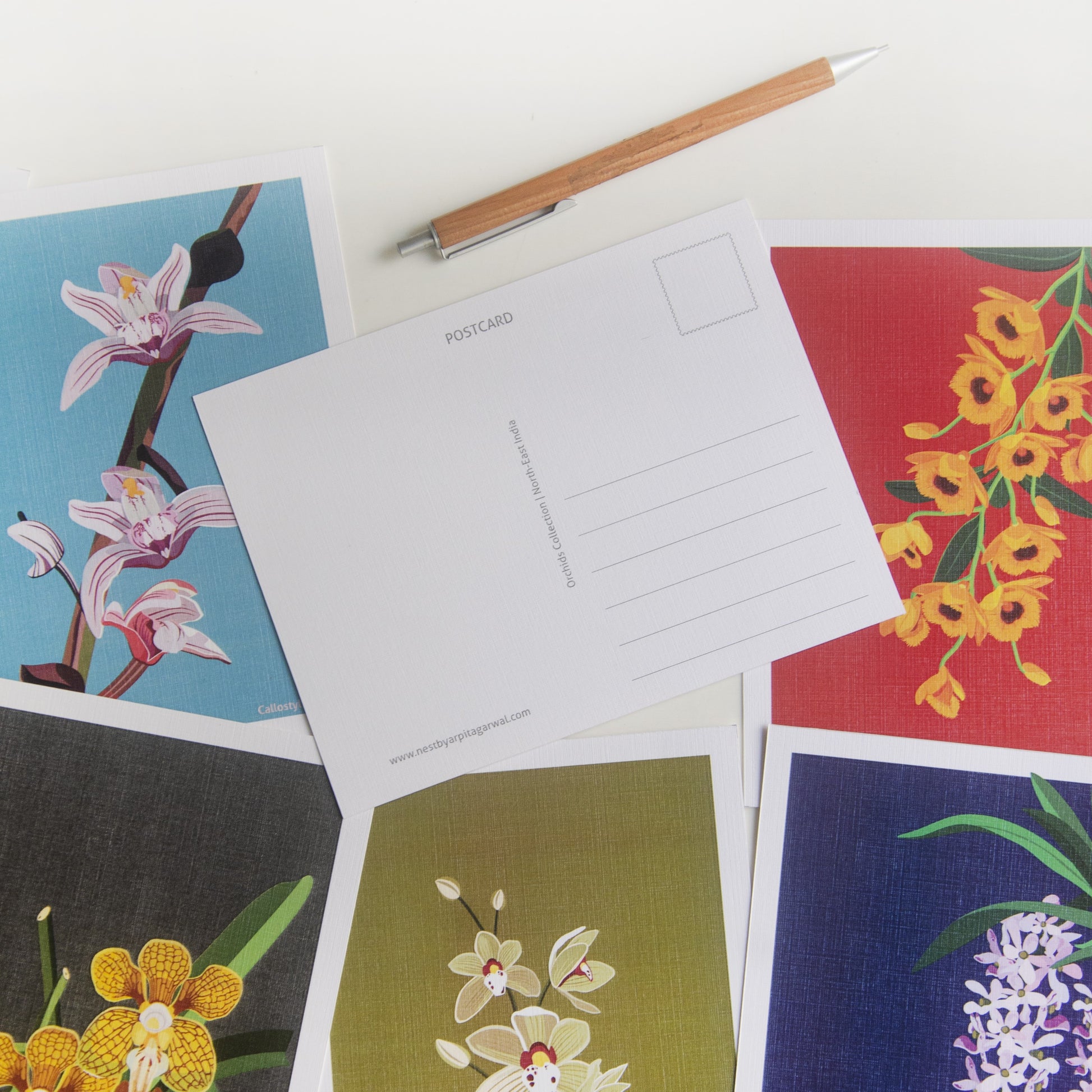 North-East Orchids Collection Postcards - Set of 8 - NEST by Arpit Agarwal
