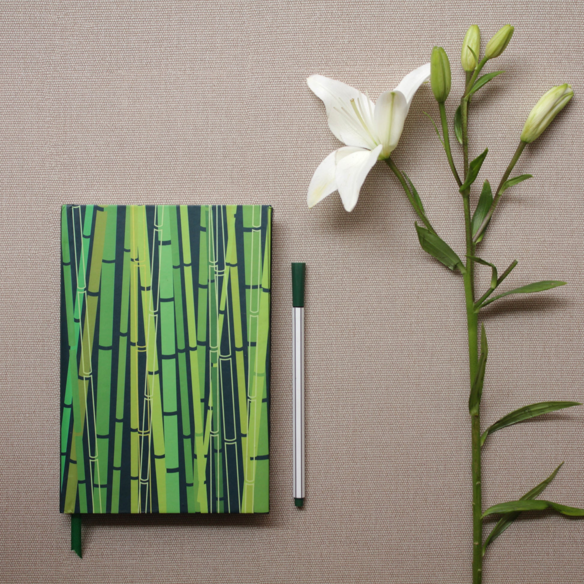 Assam Green Gold Bamboo Notebook