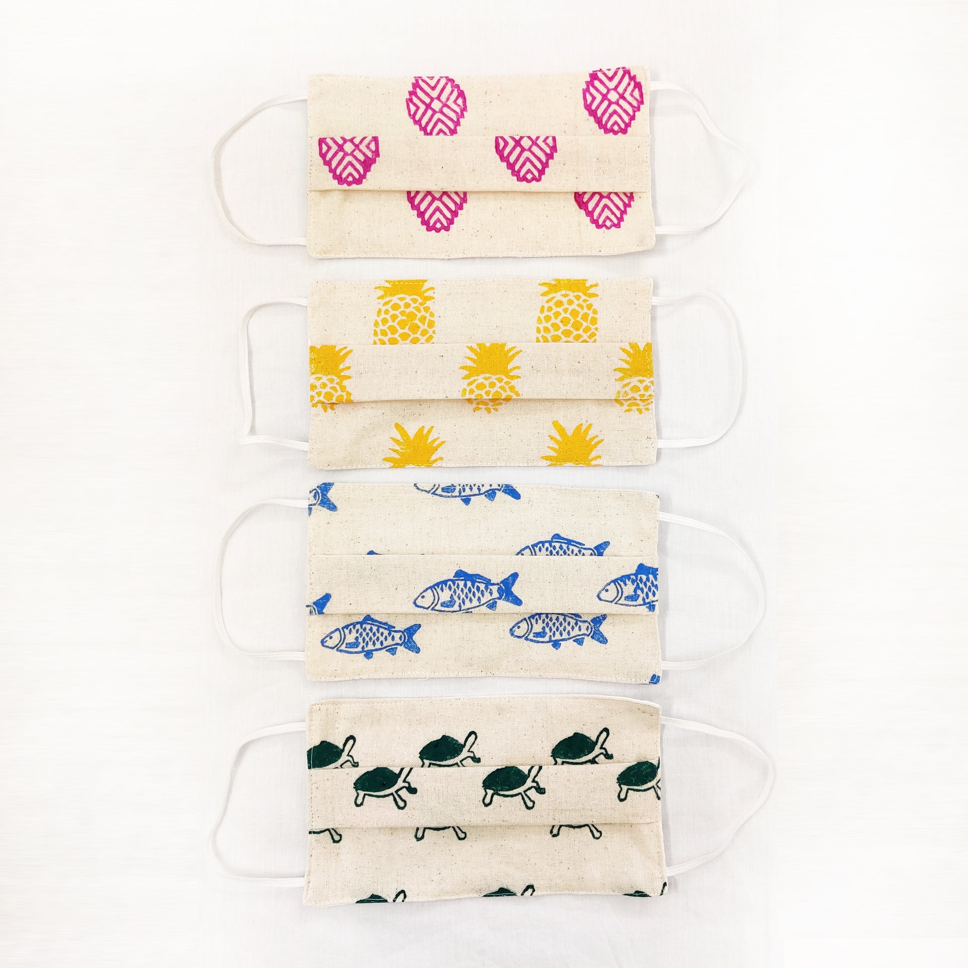 NorthEast Inspired Cotton Masks - Set of Four - NEST by Arpit Agarwal