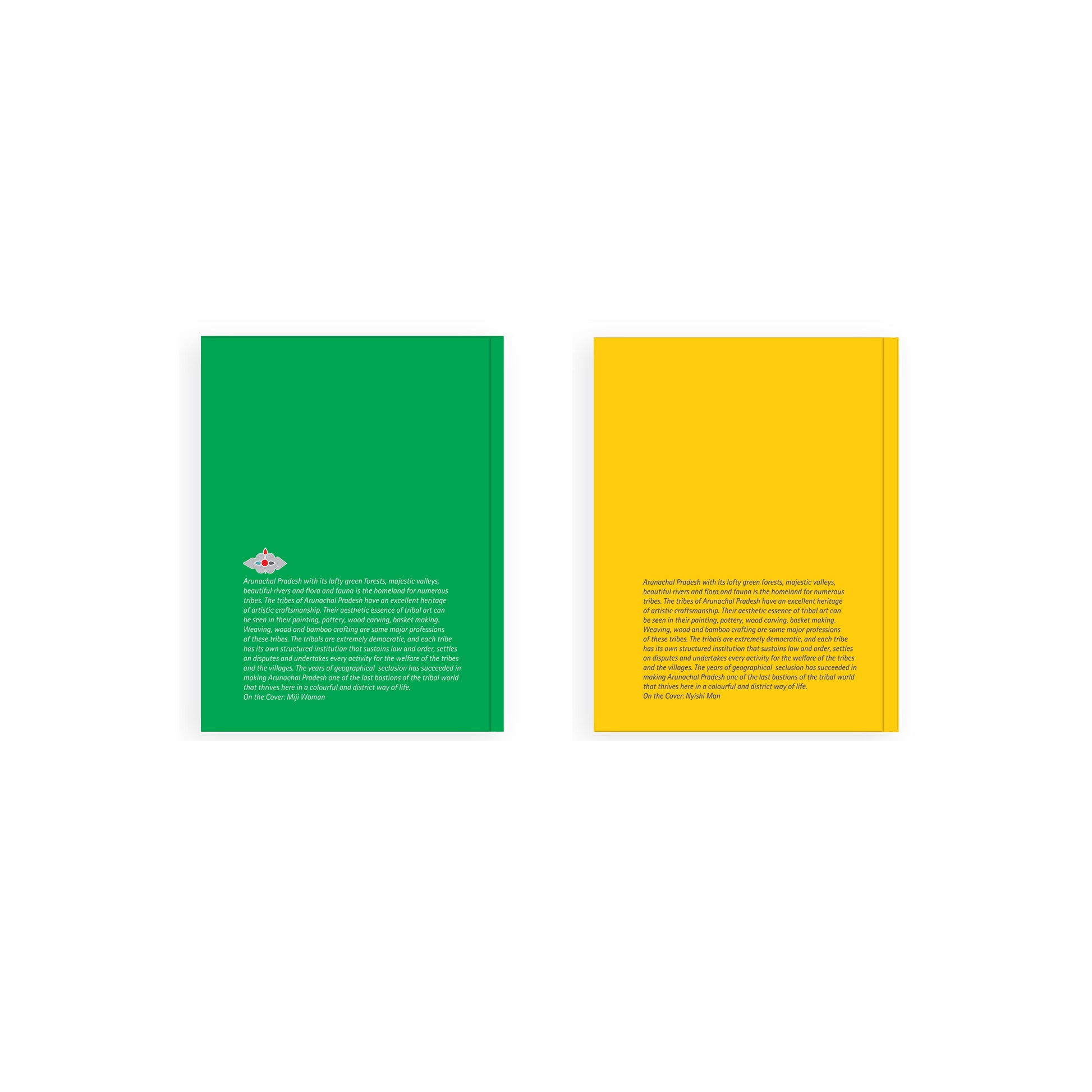 Inspired by Symbols of Arunachal Pradesh Notebook (Small) - Set of 2