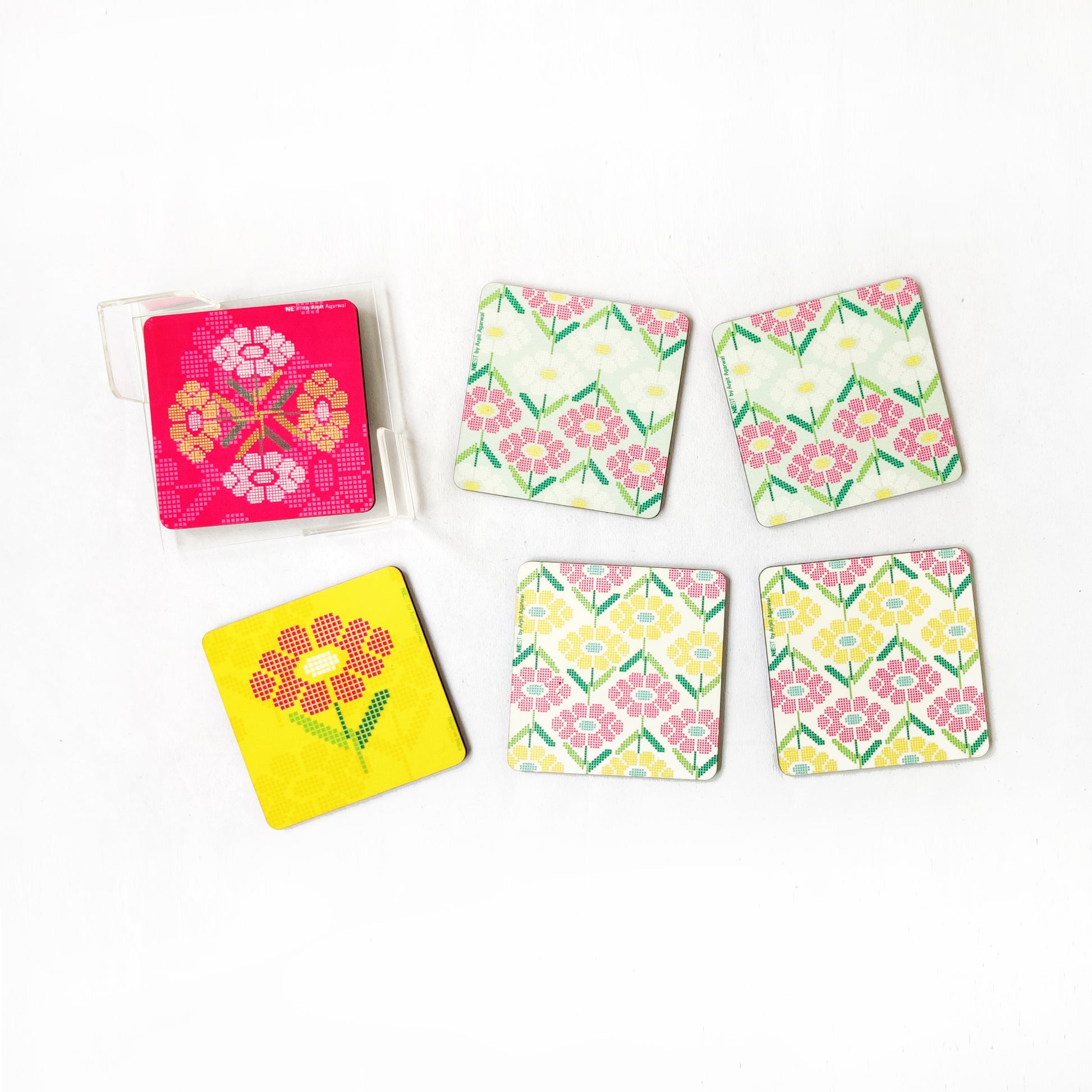 Textile Motif Assam - Set of Six - NEST by Arpit Agarwal