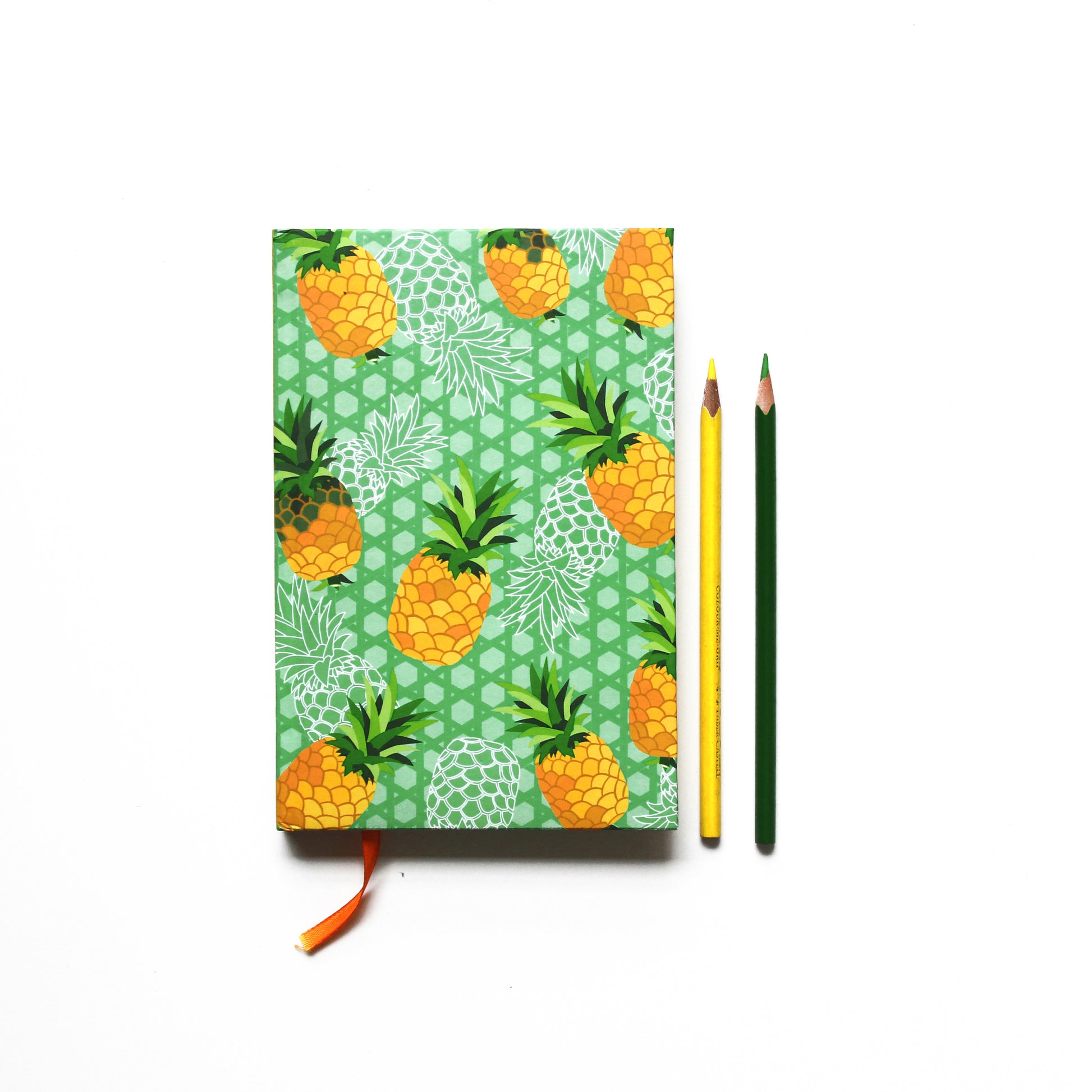 tropical pineapple notebook