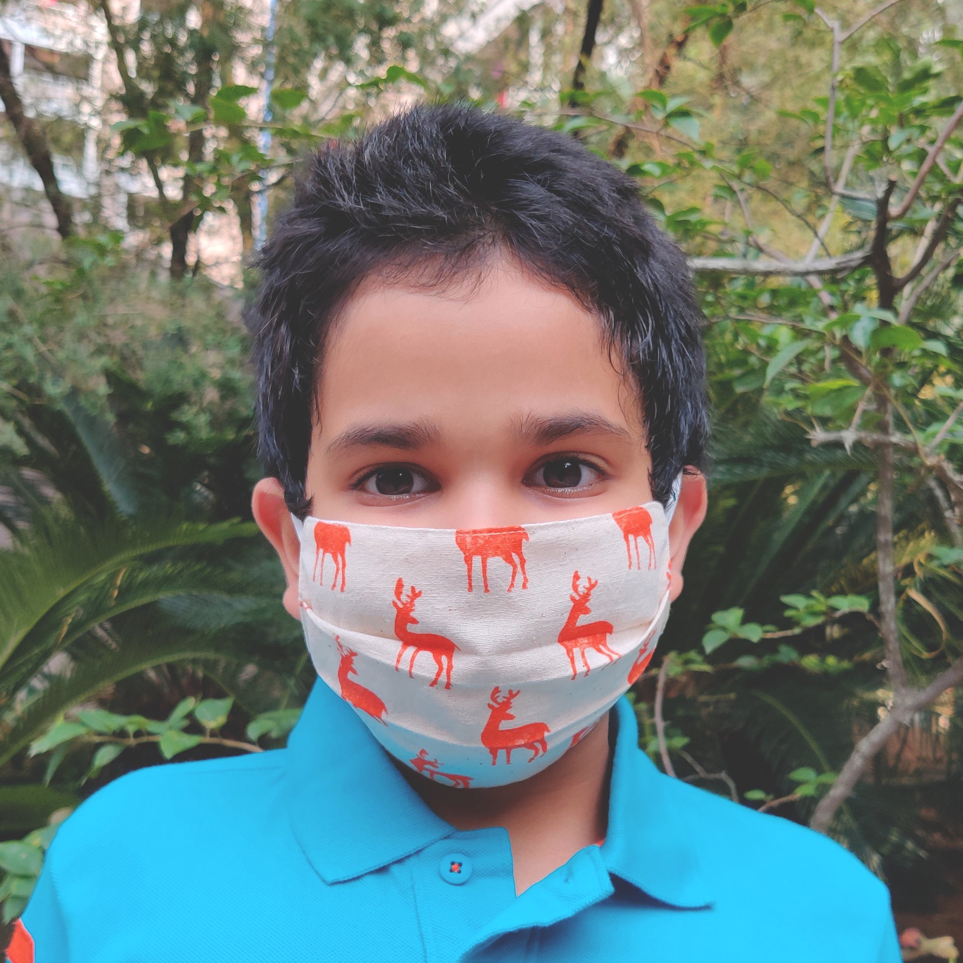NorthEast Inspired Cotton Masks for Kids - Set of Four - NEST by Arpit Agarwal