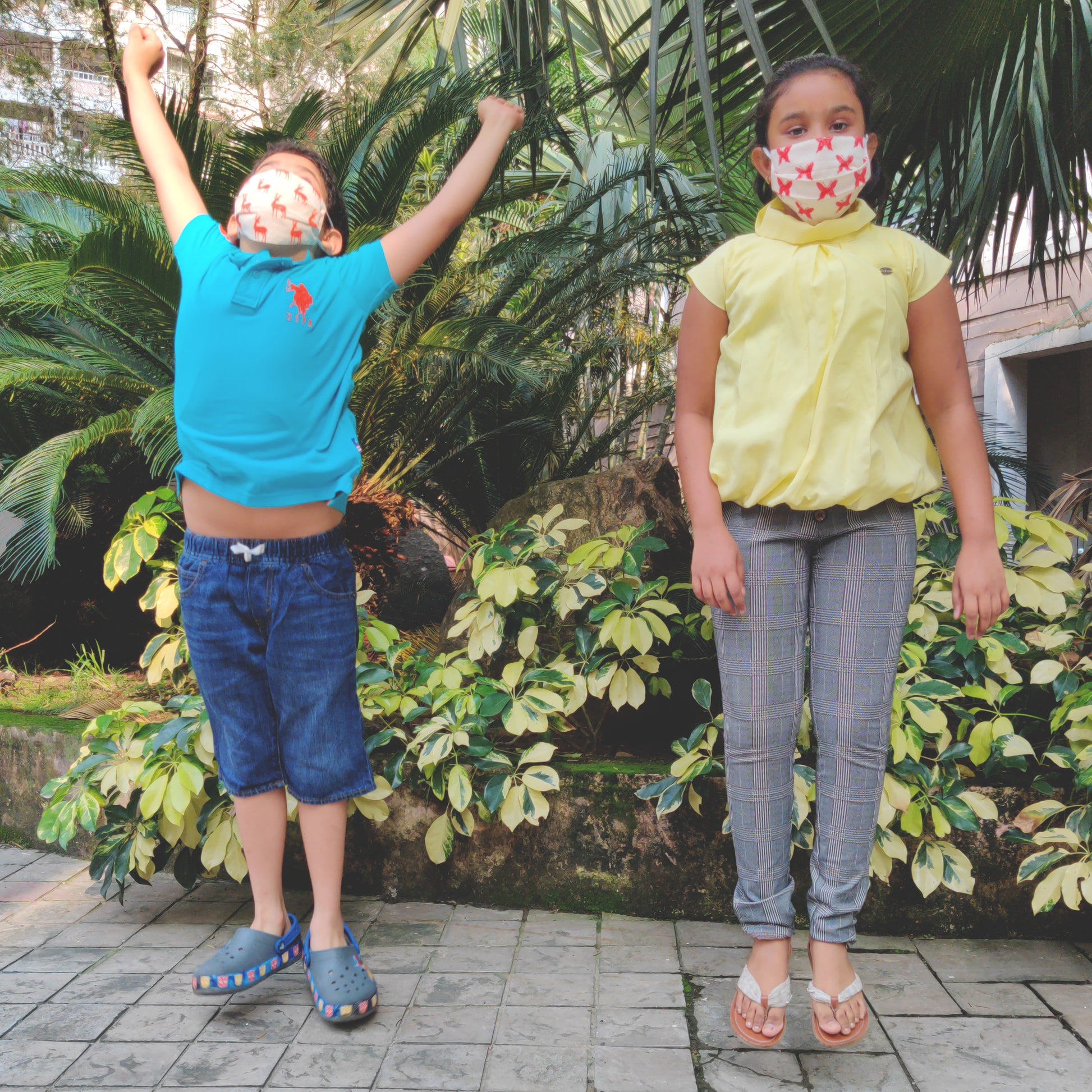 NorthEast Inspired Cotton Masks for Kids - Set of Four - NEST by Arpit Agarwal