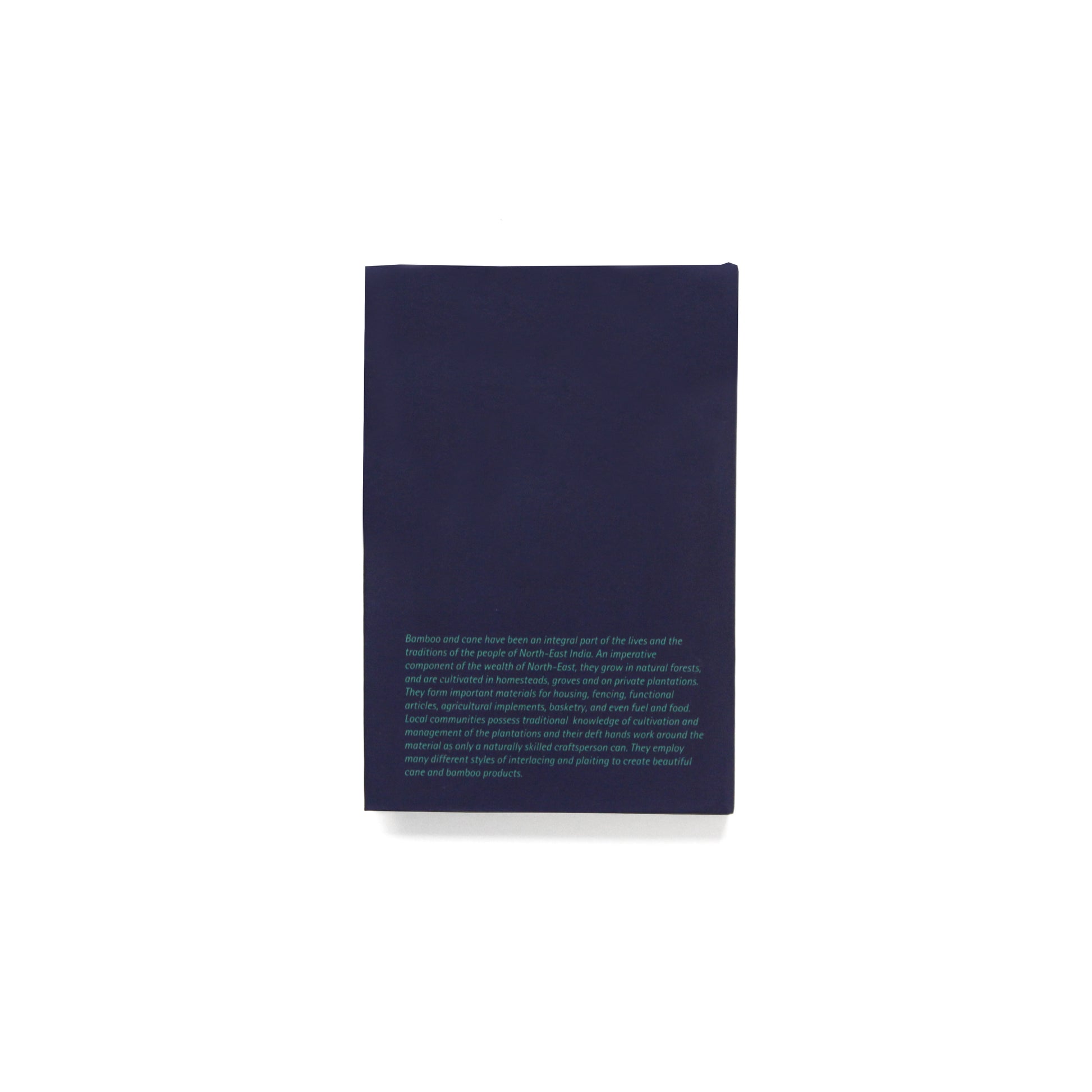 Forest Green Bamboo Mat Pattern Notebook - NEST by Arpit Agarwal