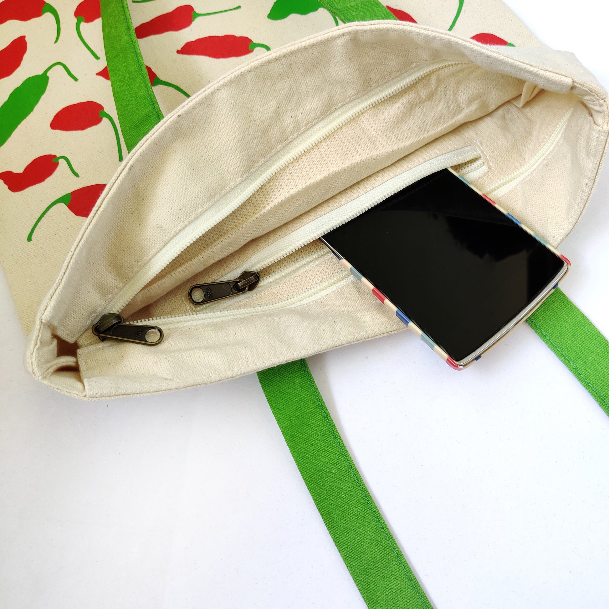 Ghost Chilli Inspired Carry Everywhere Tote - Natural - NEST by Arpit Agarwal
