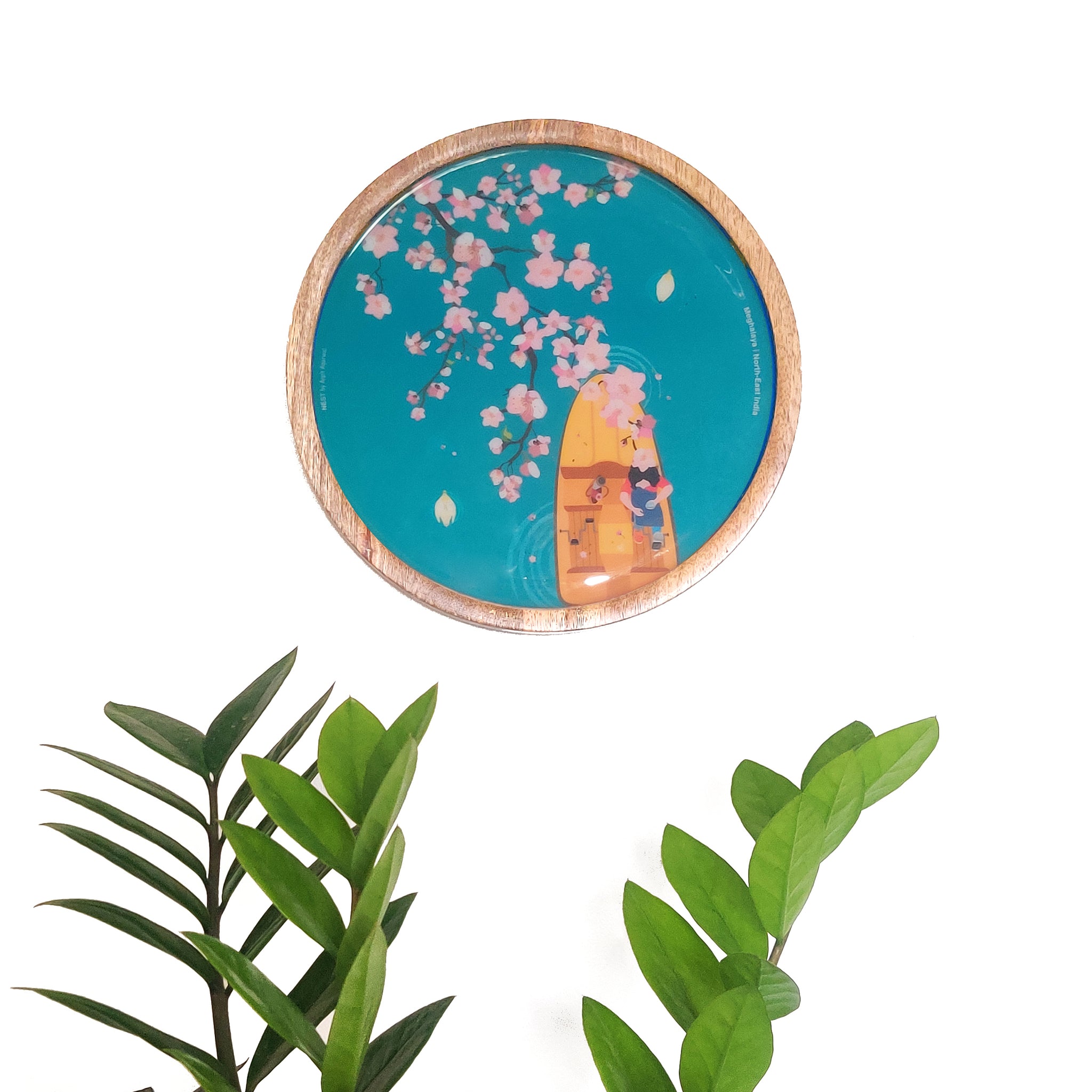 Meghalaya Cherry Blossom Wall Decor Plate