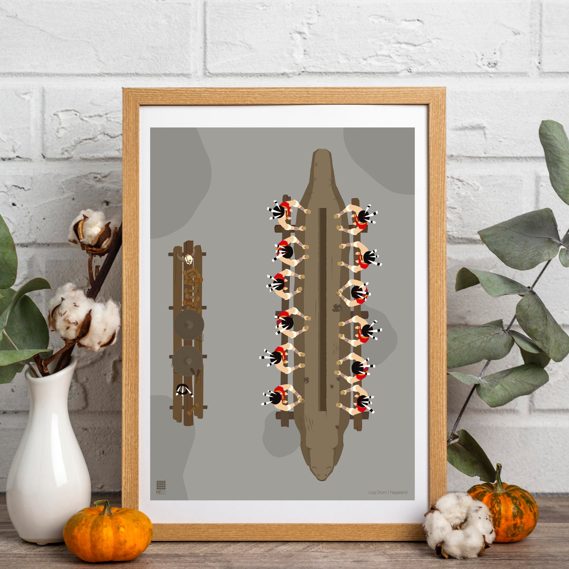 Nagaland Log Drum - Art Print Only