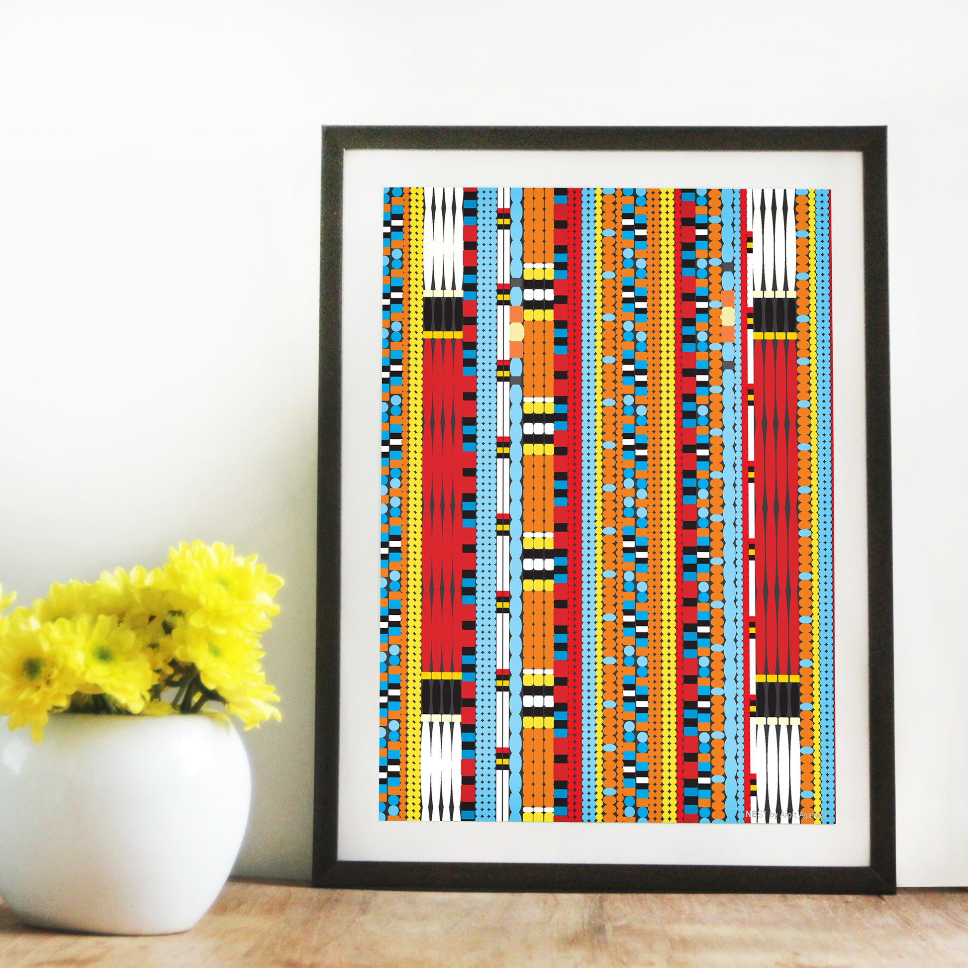 Nagaland Colourful Beads - Art Print Only - NEST by Arpit Agarwal