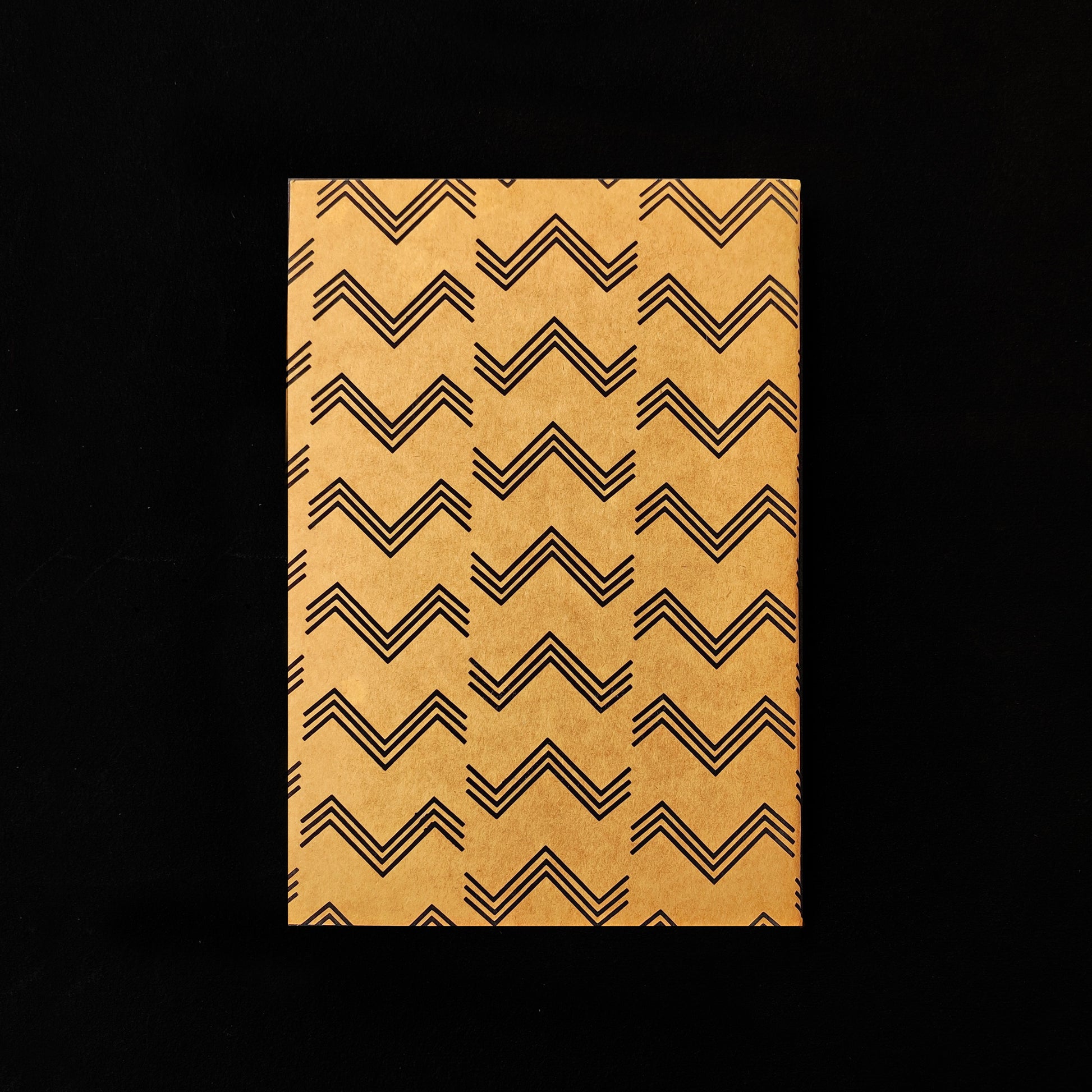 Konyak Red Pattern Notebook - RULED