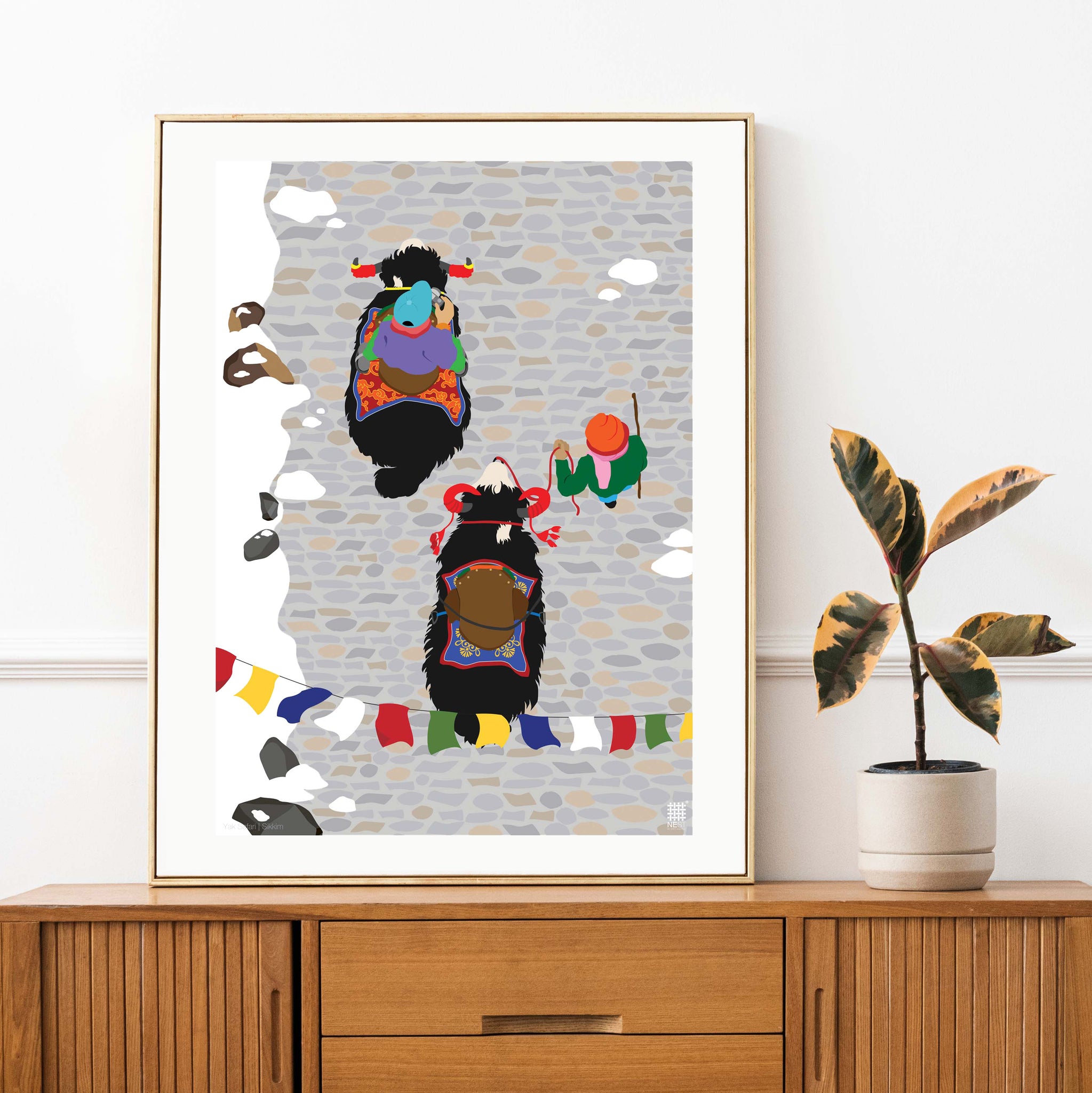 Sikkim Unique Yak Safari - Art Print Only