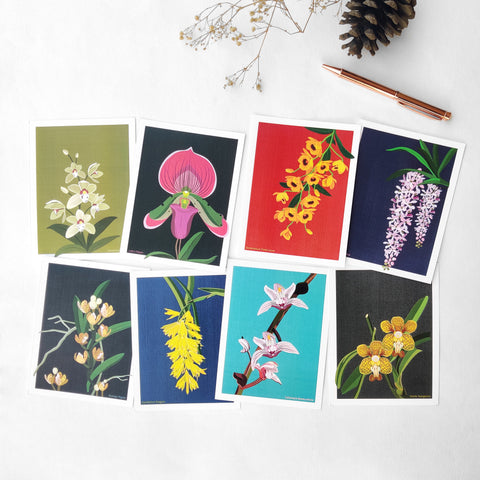 North-East Orchids Collection Postcards - Set of 8