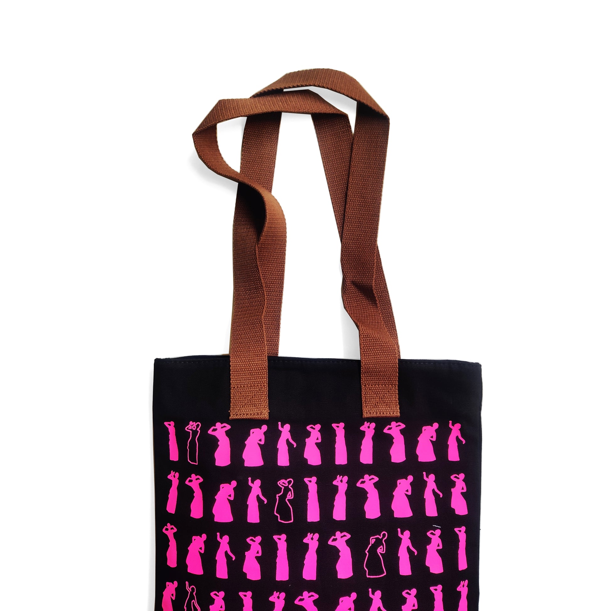 Assam Bihu Black Canvas Tote Bag - NEST by Arpit Agarwal