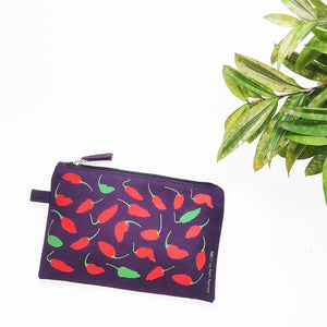 Nagaland Ghost Chilli Canvas Utility Pouch - Purple