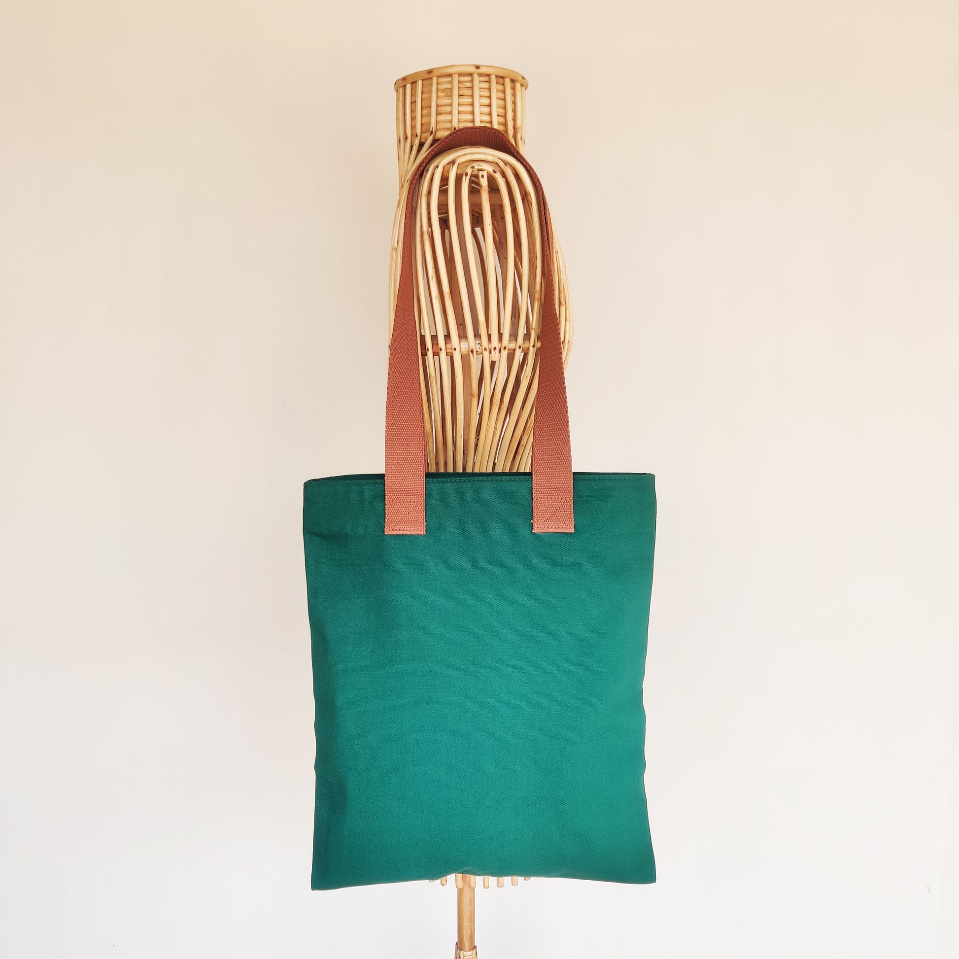 Assam Hargila Green Canvas Tote Bag