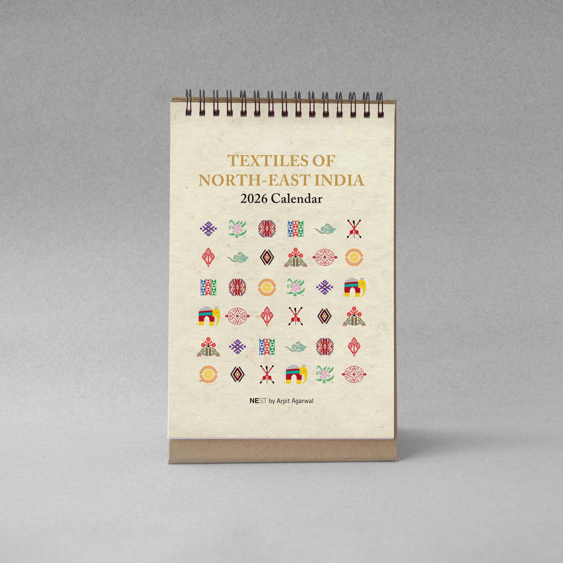 Textiles of North-East India 2026 Desk Calendar