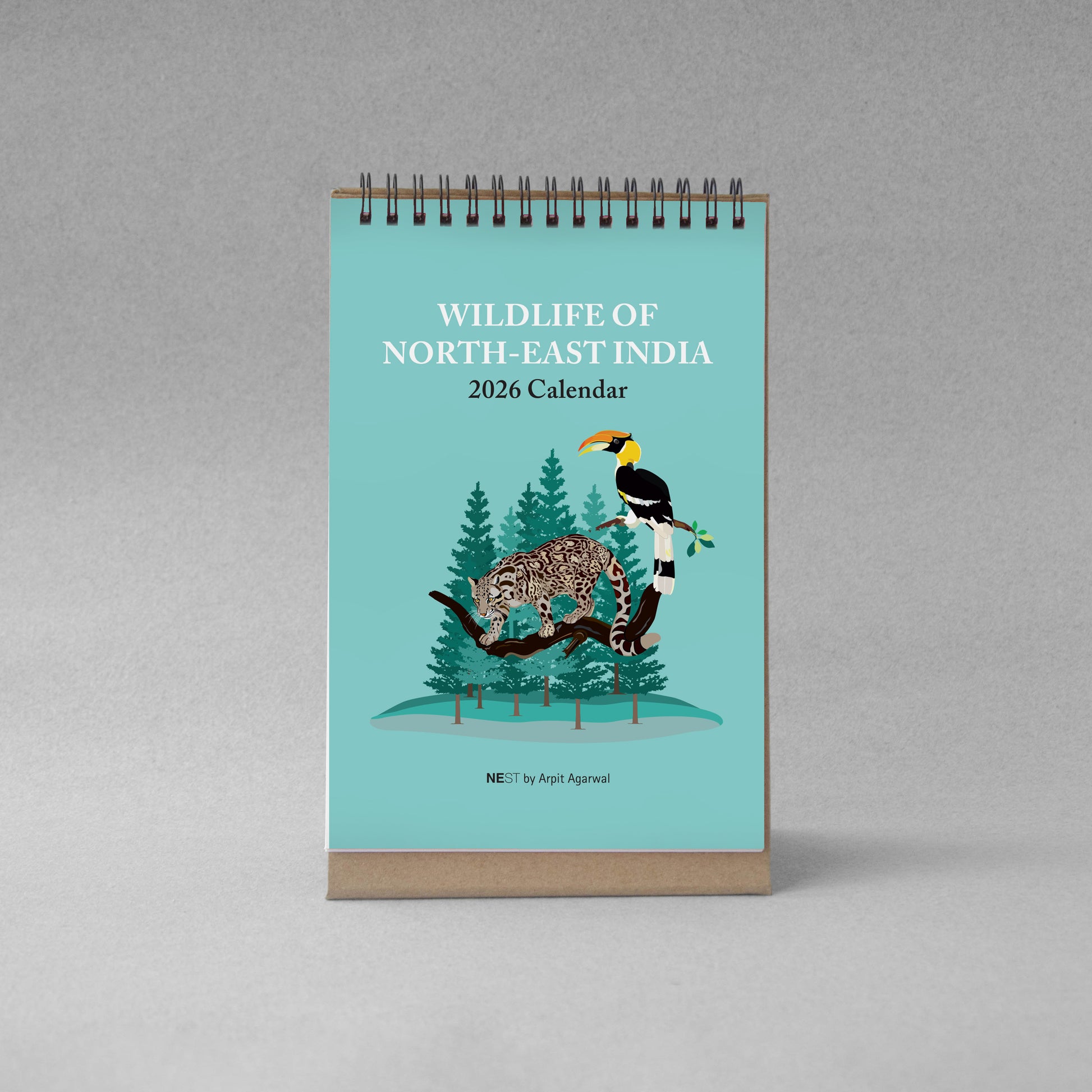 Wildlife of North-East India 2026 Desk Calendar