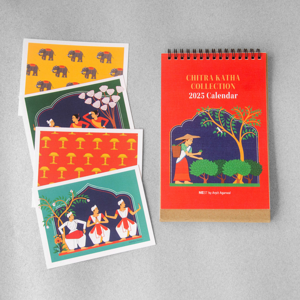 Chitra Katha Portrait 2025 Desk Calendar