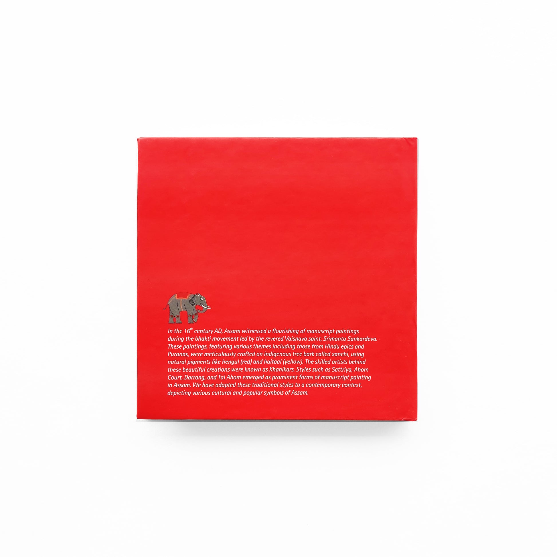 Asiatic Elephant Square Notebook