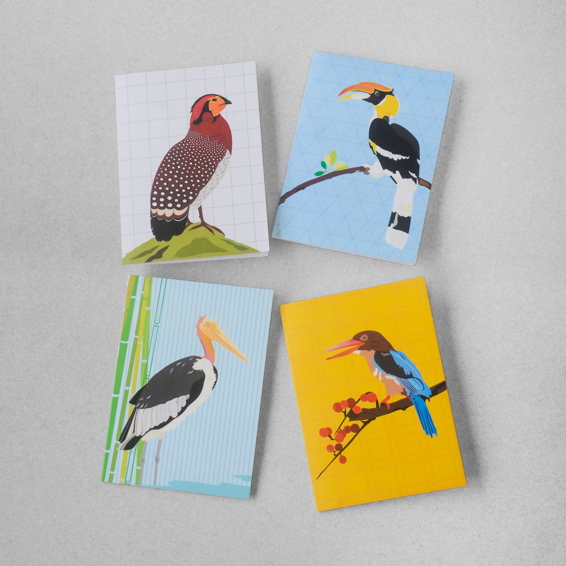 Birds of North-East India Greeting Cards - Set of 4 - NEST by Arpit Agarwal