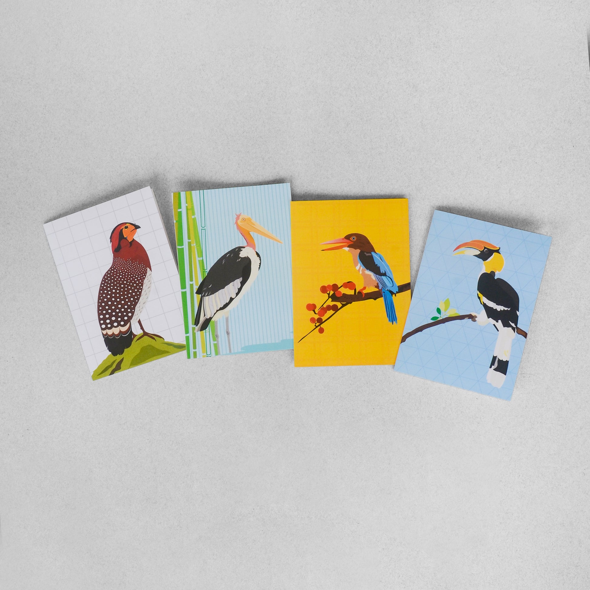 Birds of North-East India Greeting Cards - Set of 4 - NEST by Arpit Agarwal