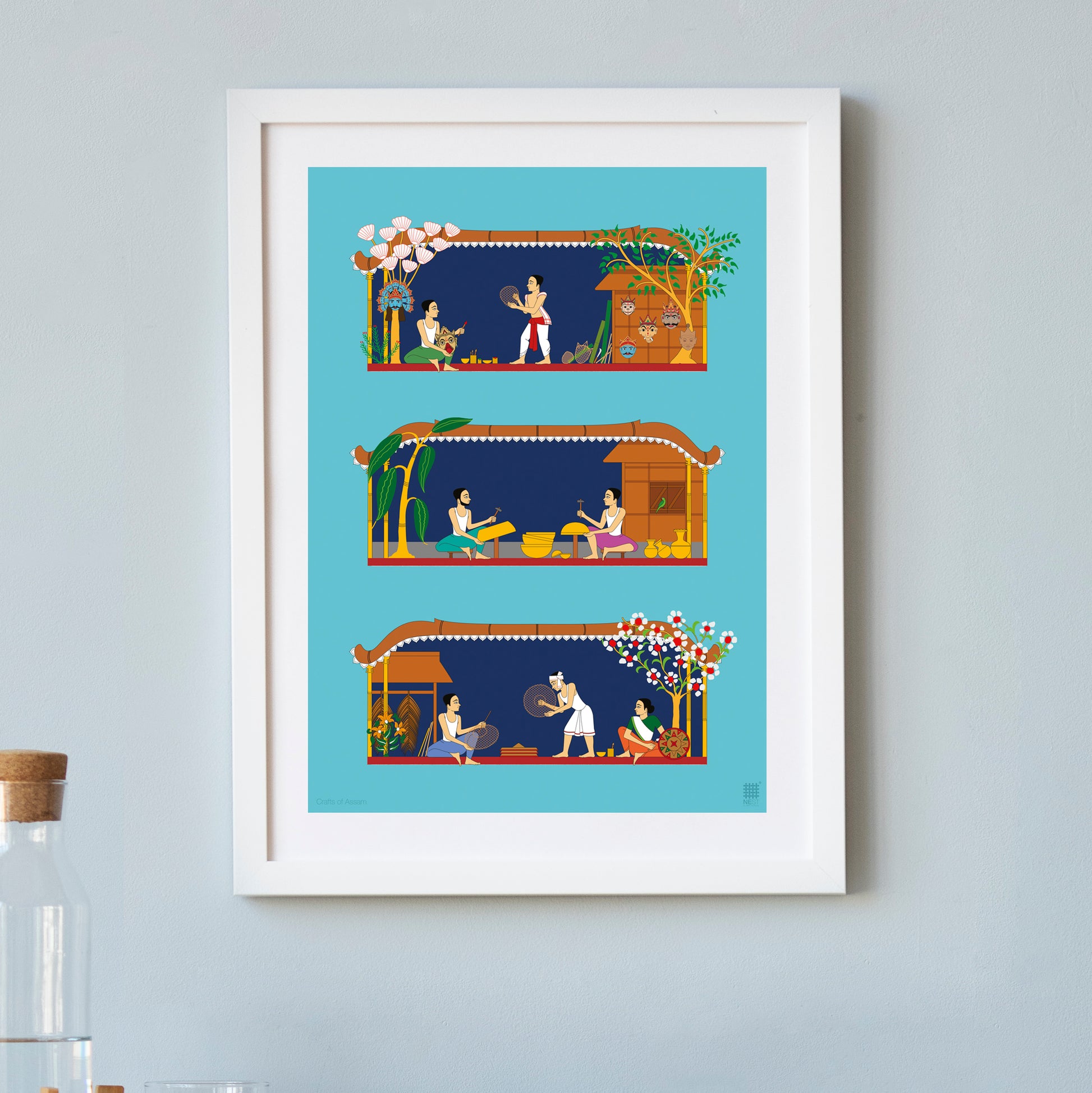 Chitra Katha - Crafts of Assam - Art Print Only