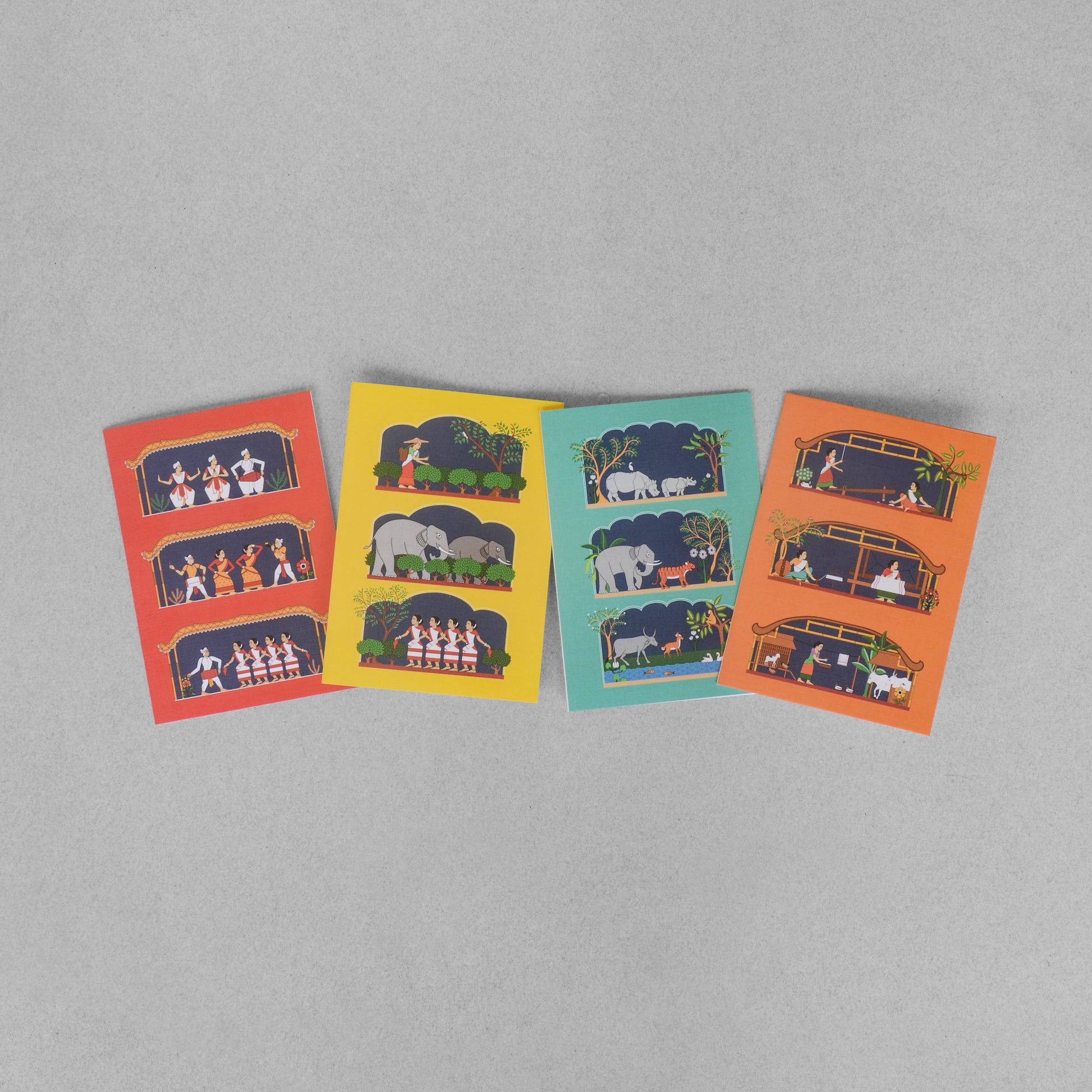 Chitra Katha Collection Greeting Cards - Set of 4 - NEST by Arpit Agarwal