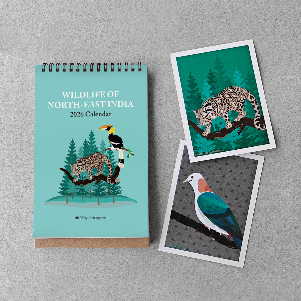 Wildlife of North-East India 2026 Desk Calendar