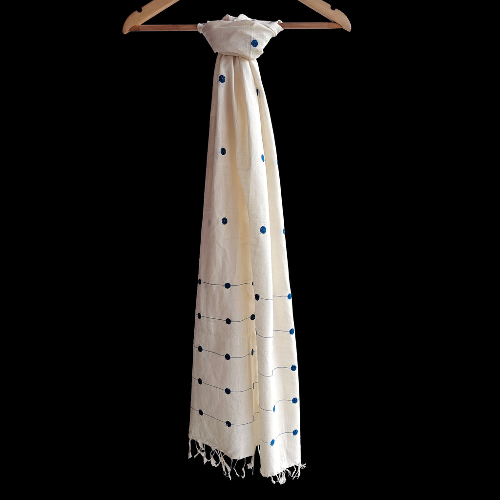 Raw White Kamakhya Inspired Cotton Stole