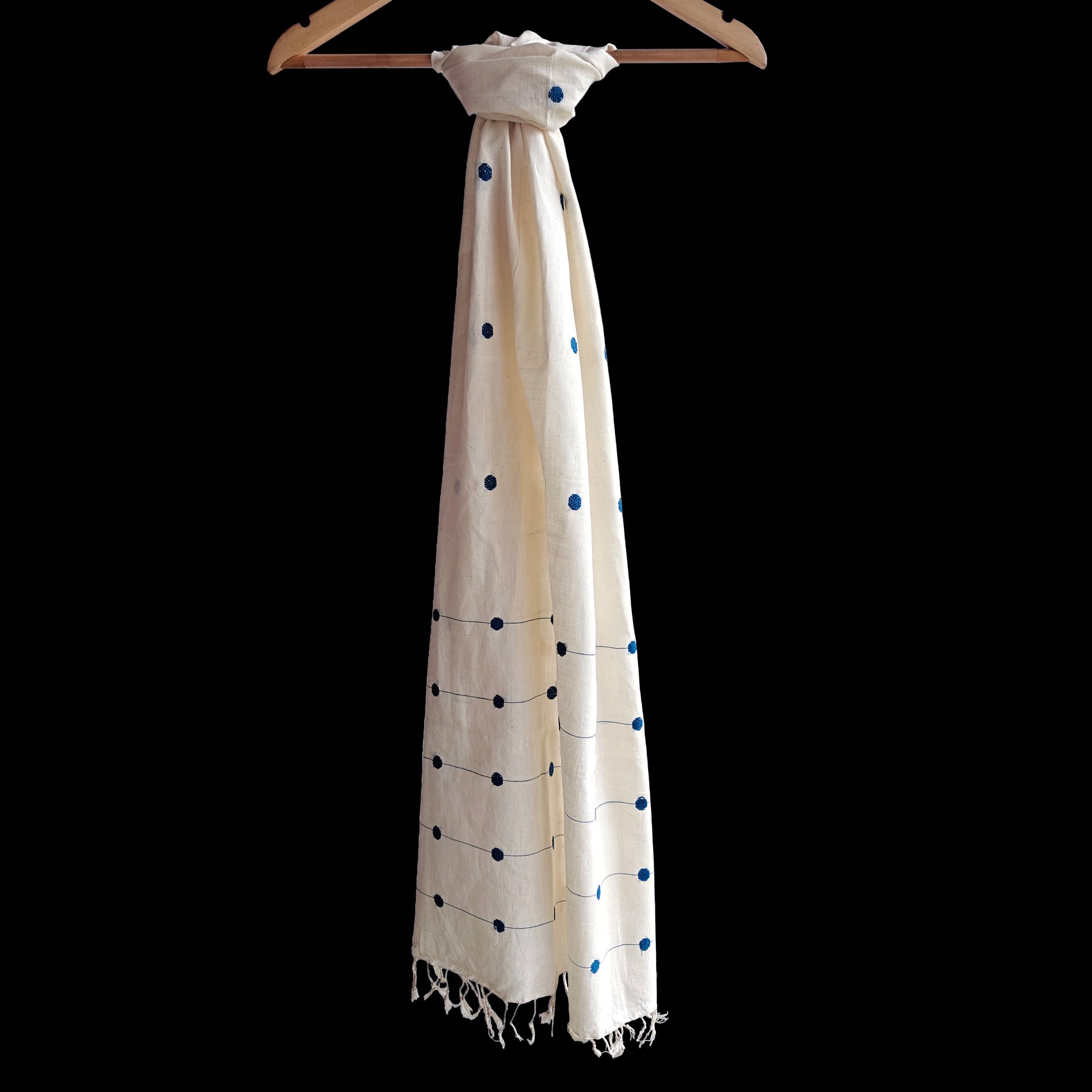 Raw White Kamakhya Inspired Cotton Stole