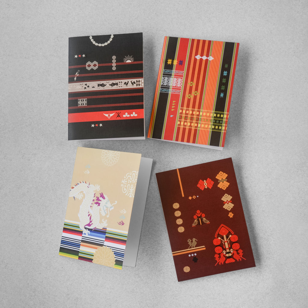 Textile Inspired Collection Greeting Cards - Set of 4 - NEST by Arpit Agarwal