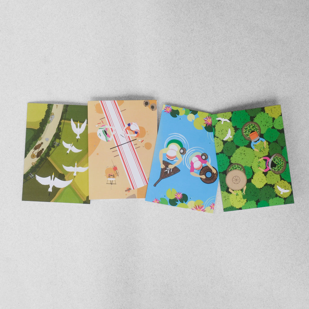 North-East View from the Top 1 Greeting Cards - Set of 4 - NEST by Arpit Agarwal