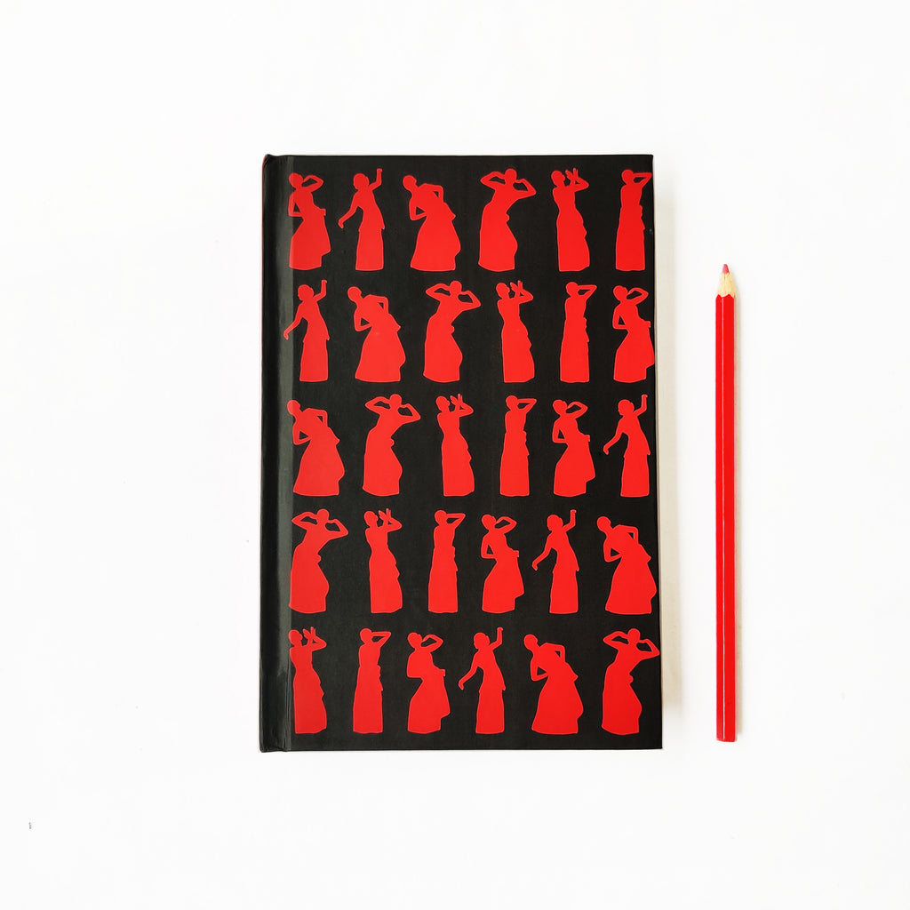 Scarlet Red Bihu Dance of Assam Notebook - NEST by Arpit Agarwal