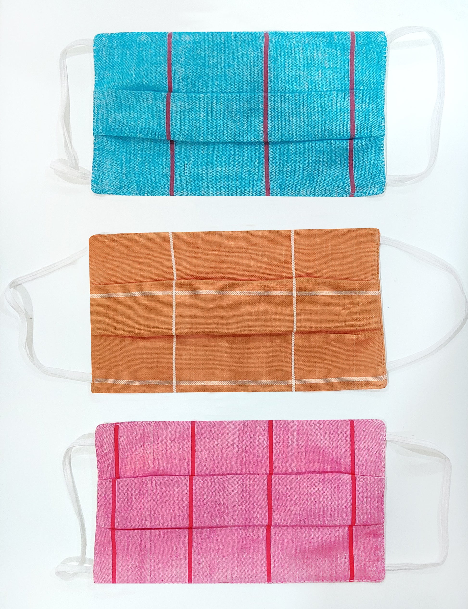 NorthEast Handloom Cotton Masks - Set of Three - NEST by Arpit Agarwal