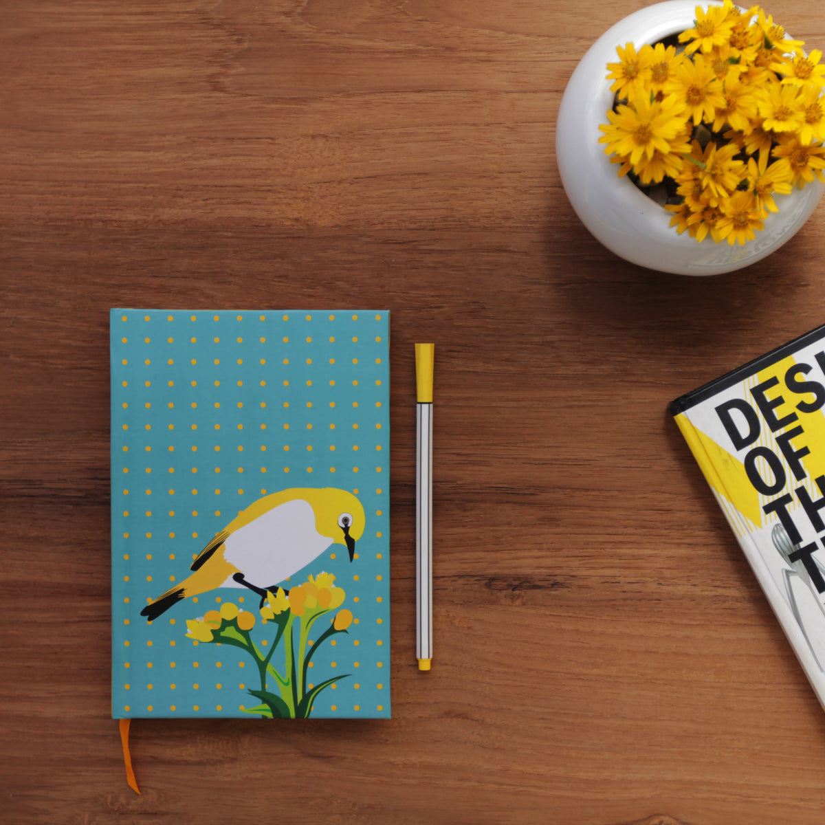 Oriental White Eye of Arunachal Pradesh Notebook - NEST by Arpit Agarwal