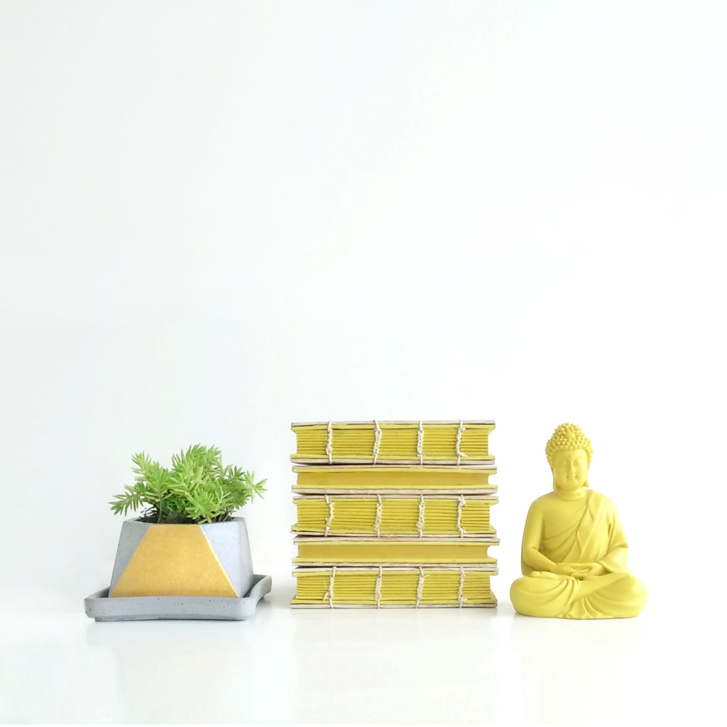 Tamul Natural Cover Plain Notebook - Yellow