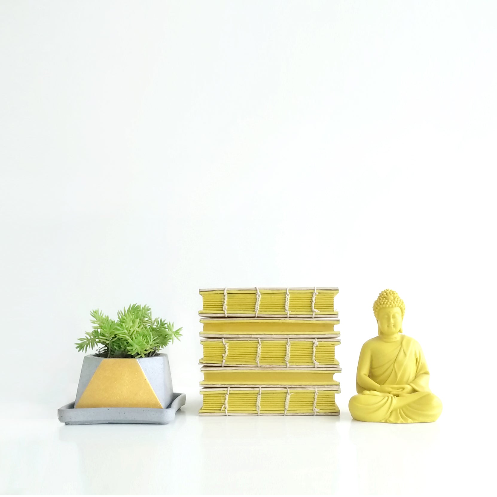 Tamul Natural Cover Plain Notebook - Yellow