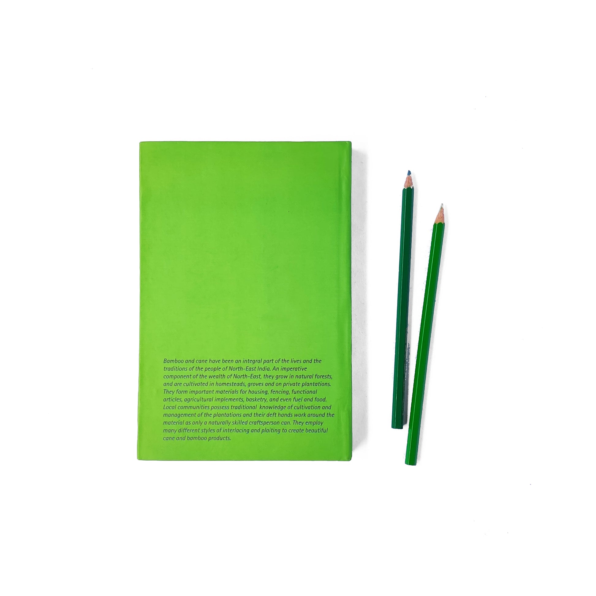 Parakeet Green Random Weave Notebook - NEST by Arpit Agarwal