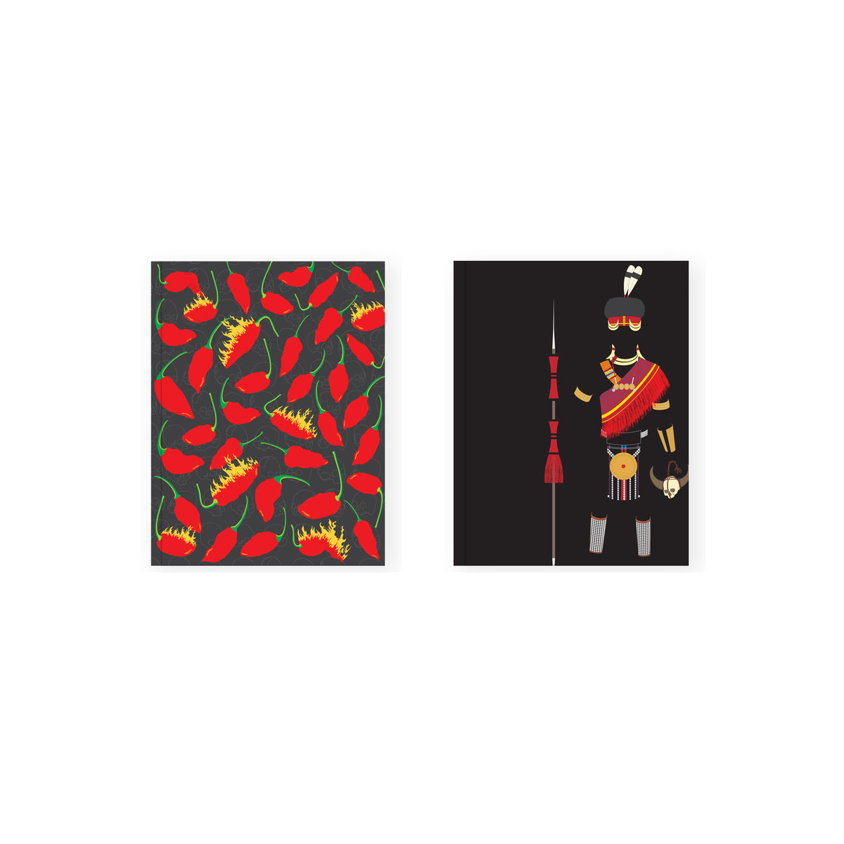 Inspired by Symbols of Nagaland Notebook (Small) - Set of 2 - NEST by Arpit Agarwal